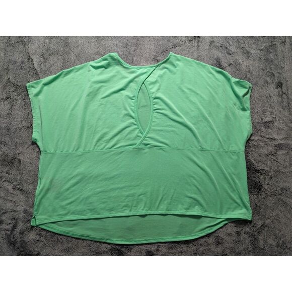 The North Face Athletic Short Sleeve Shirt Women's Plus Size 2X Green - Picture 9 of 11